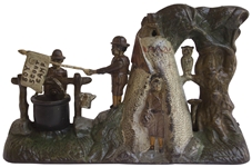 ''Boy Scout'' Cast Iron Mechanical Bank -- Made in Concert With the Launch of Boy Scouts of America in 1910